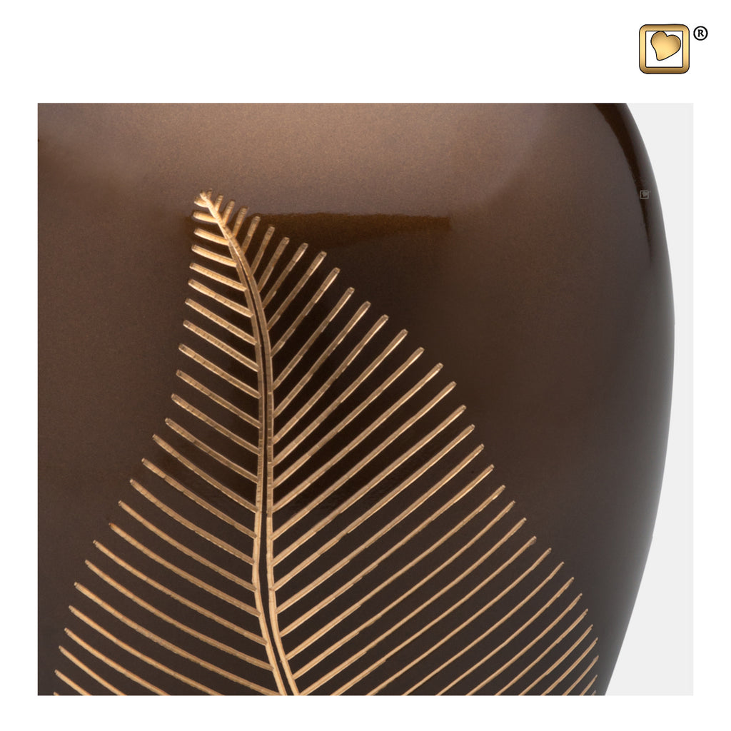 Elegant Leaf Bronze (Adult) Urn