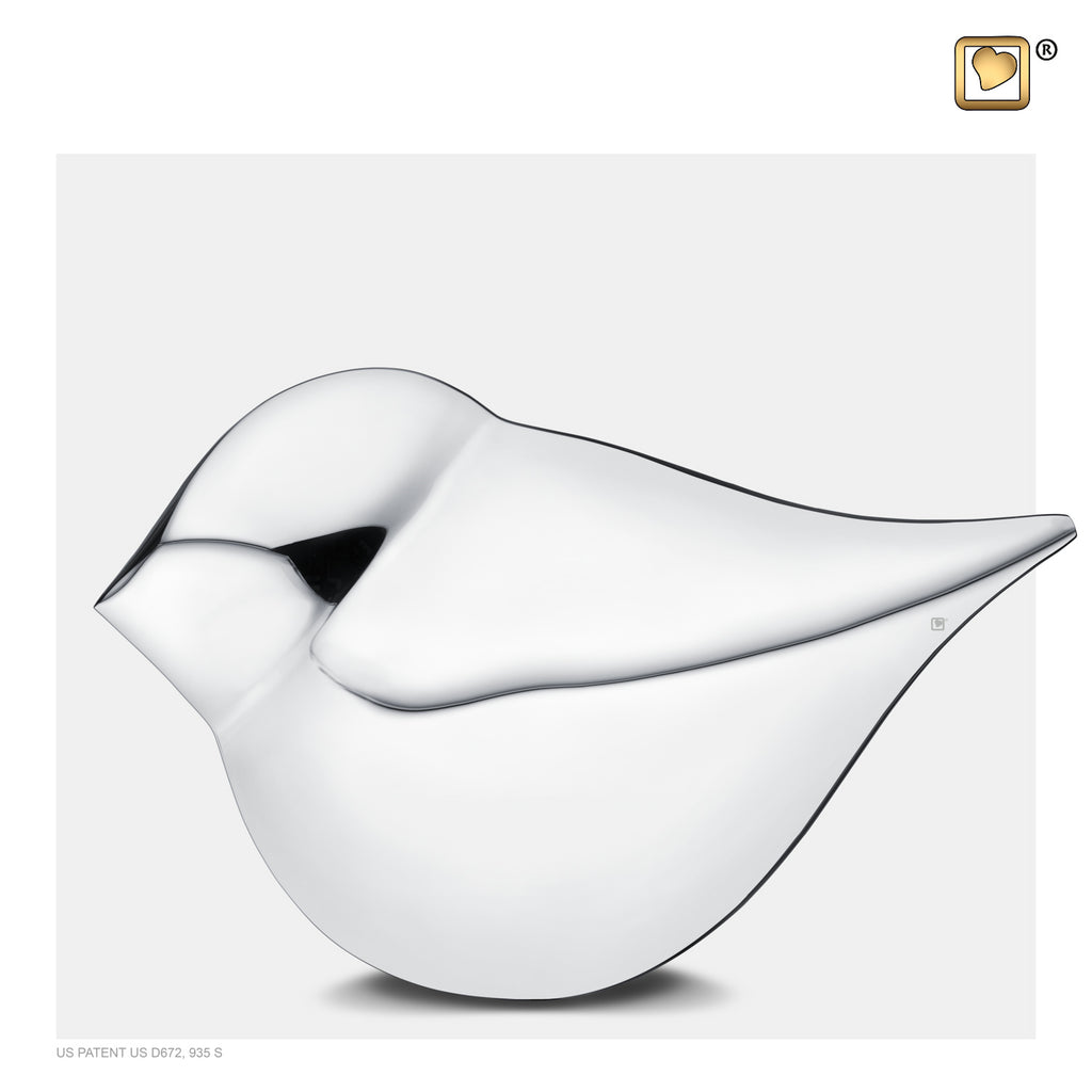 Silver SoulBird™ Female (Adult) Urn