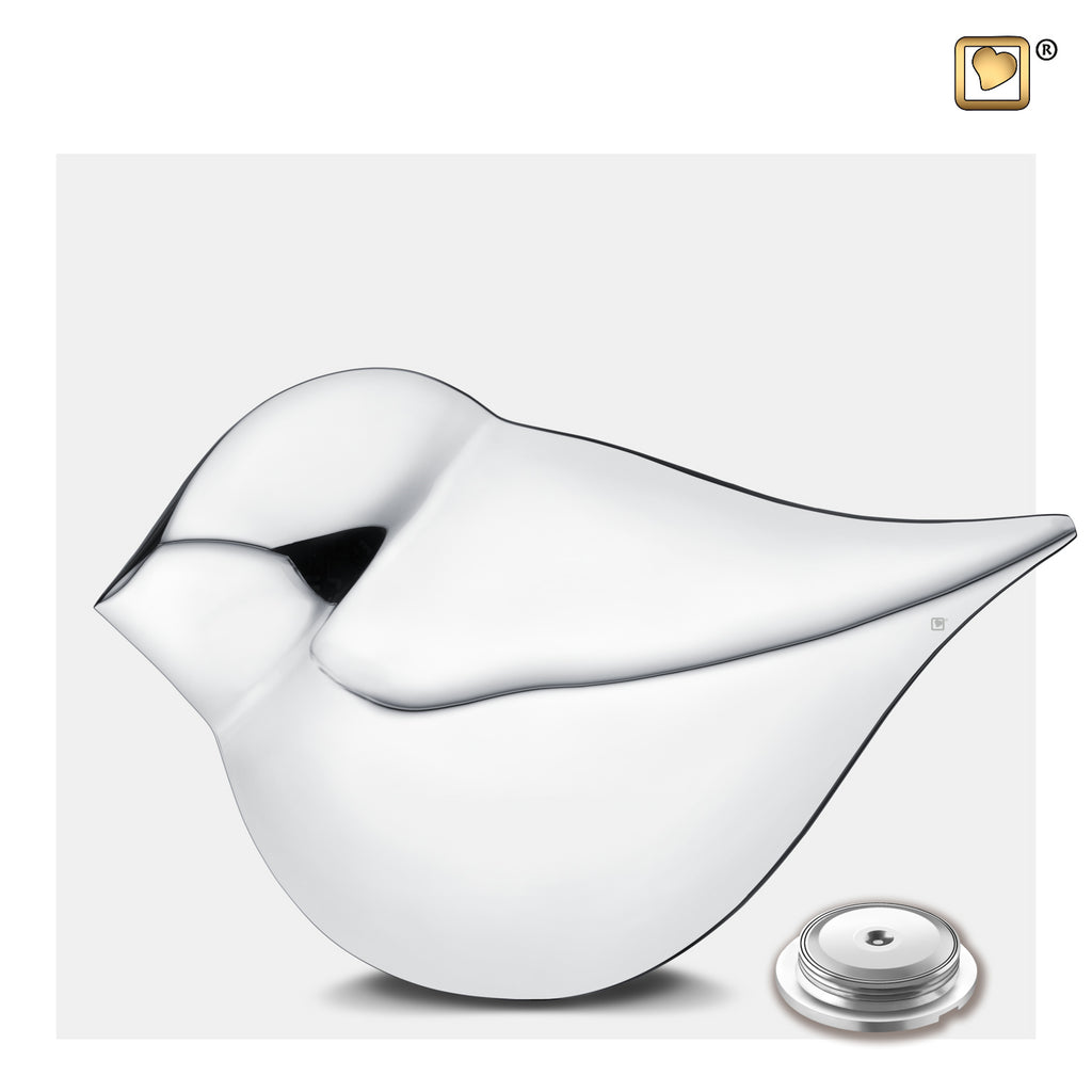 Silver SoulBird™ Female (Adult) Urn