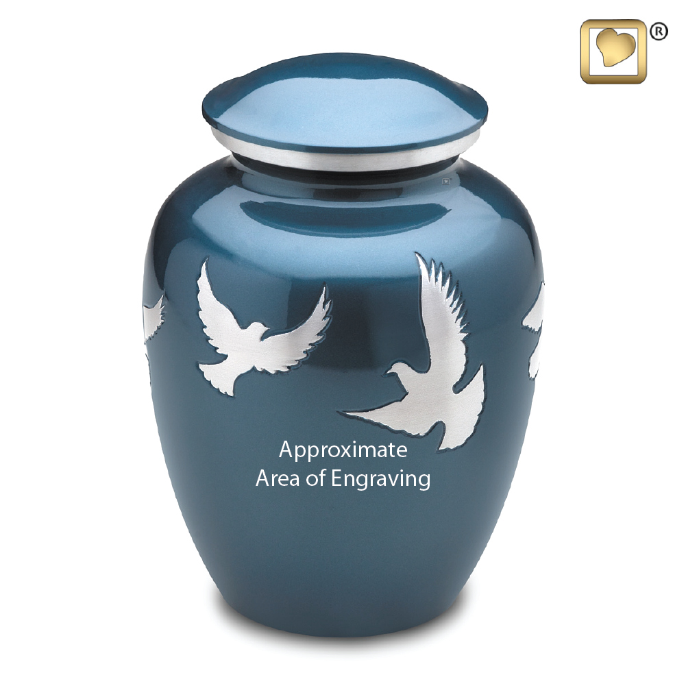 Divine Flying Doves (Adult) Urn engraved