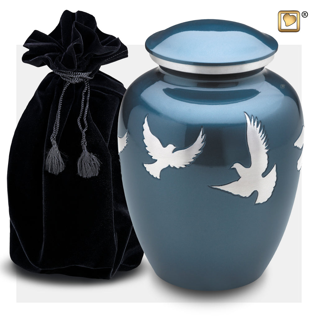 Divine Flying Doves (Adult) Urn and bag