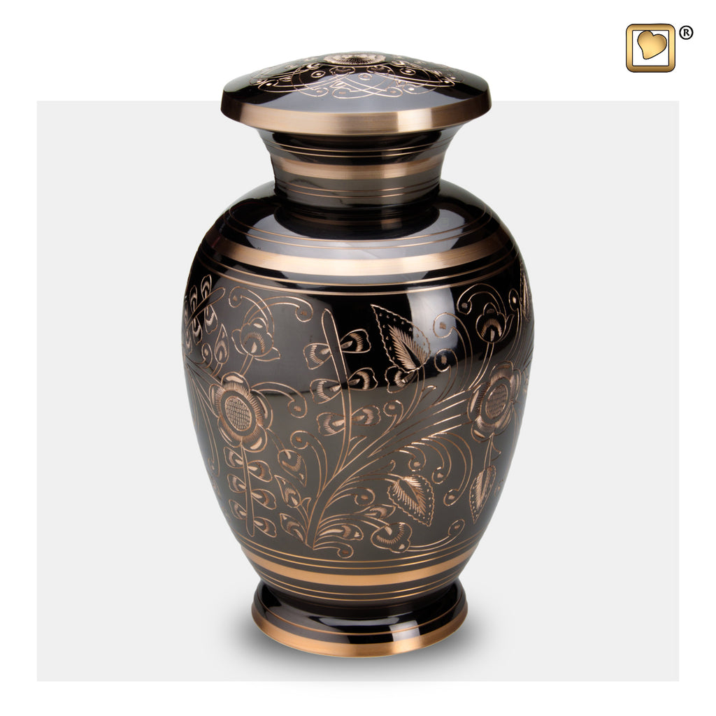 Floral Etched (Adult) Urn