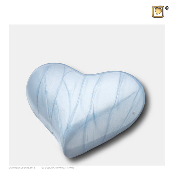 Pearl Blue (Keepsake Heart) Urn