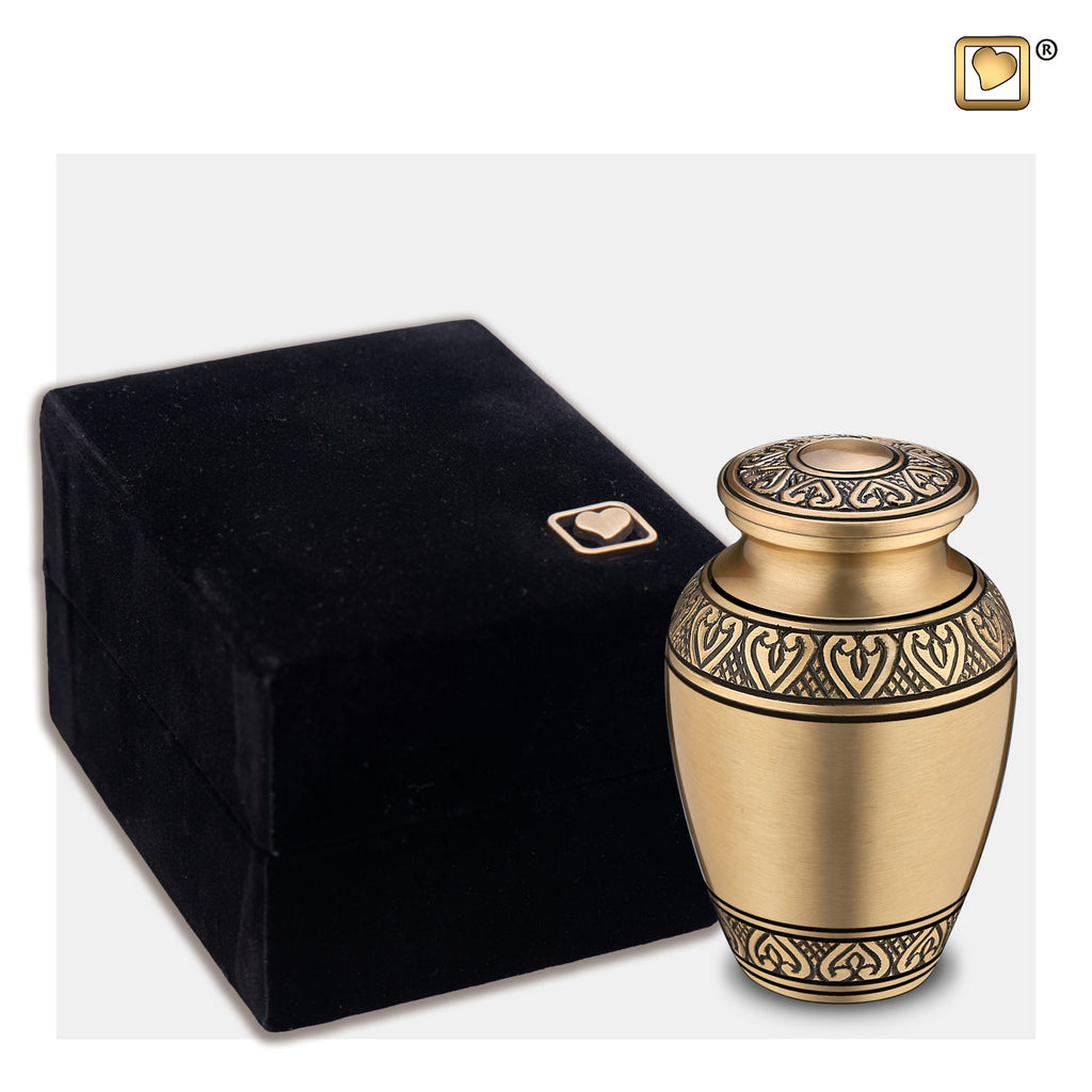 Infinity Gold Classic (Keepsake) Urn and box