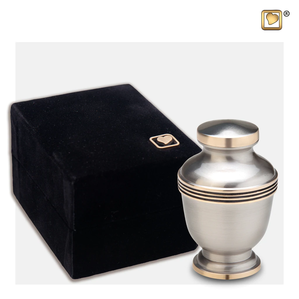 Monarch Platinum (Keepsake) Urn and box