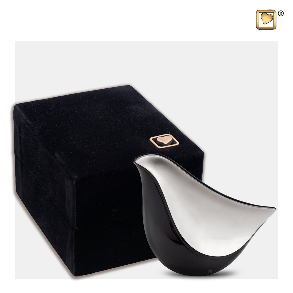 LoveBird™ Midnight (Keepsake) Urn and box