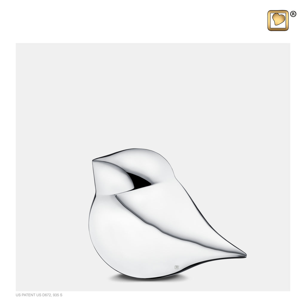 Silver SoulBird™ Male (Keepsake) Urn