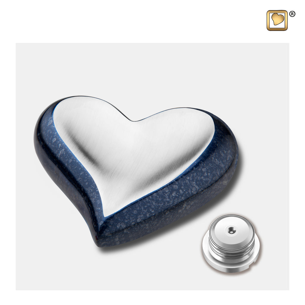 Speckled Indigo (Keepsake Heart) Urn