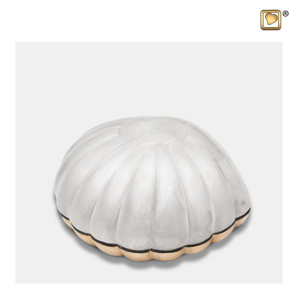 Pearl White (Keepsake Clam) Urn