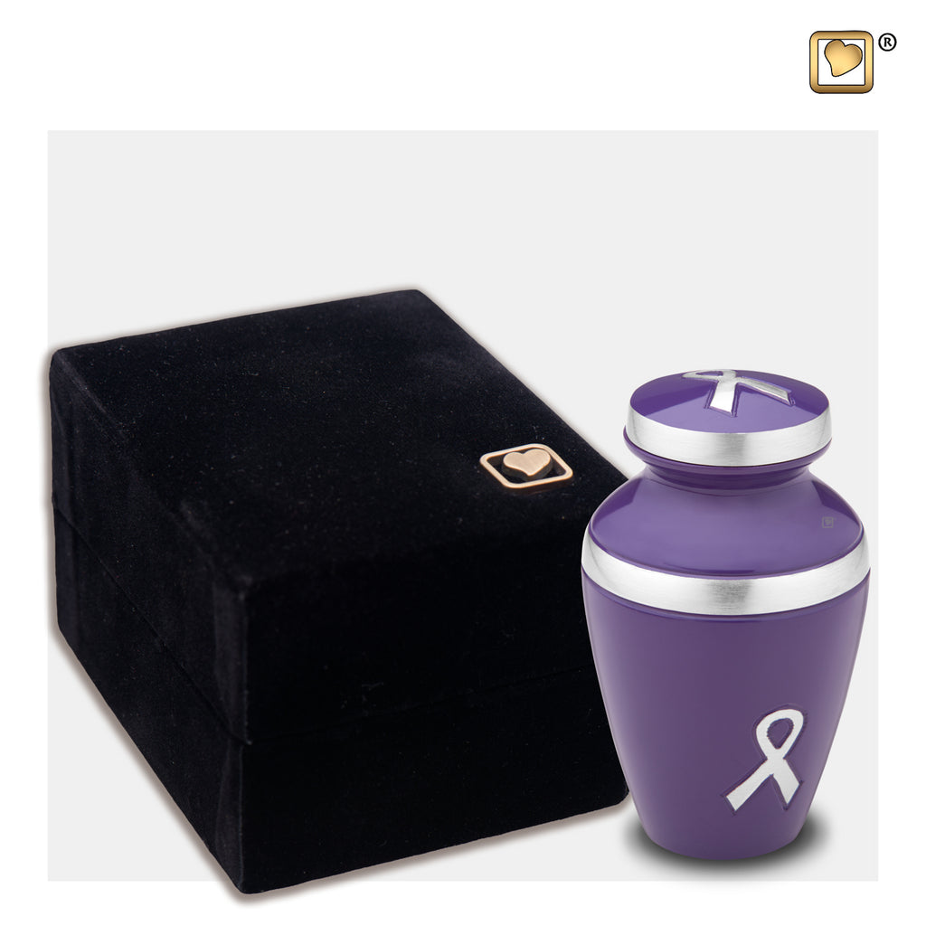 Awareness Purple (Keepsake) Urn and box