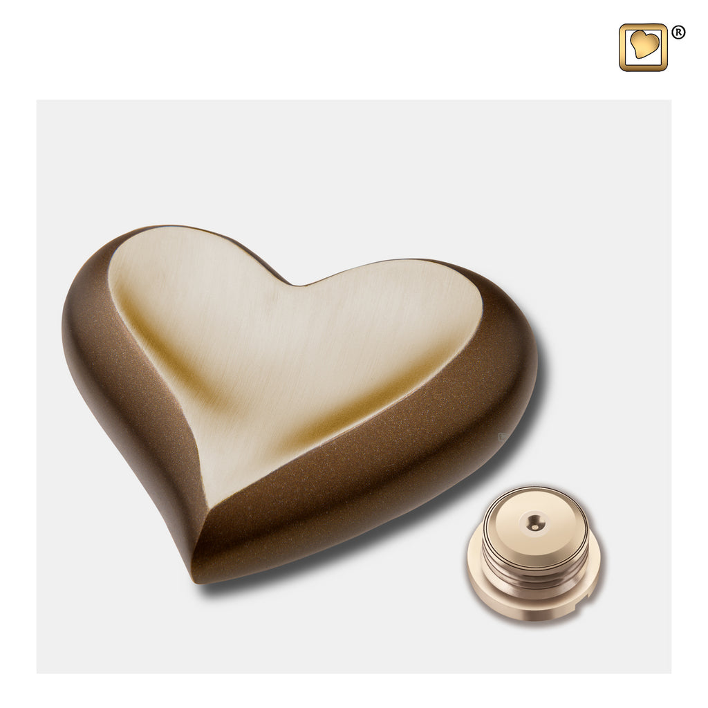 Chestnut/Auburn Gold (Keepsake Heart) Urn