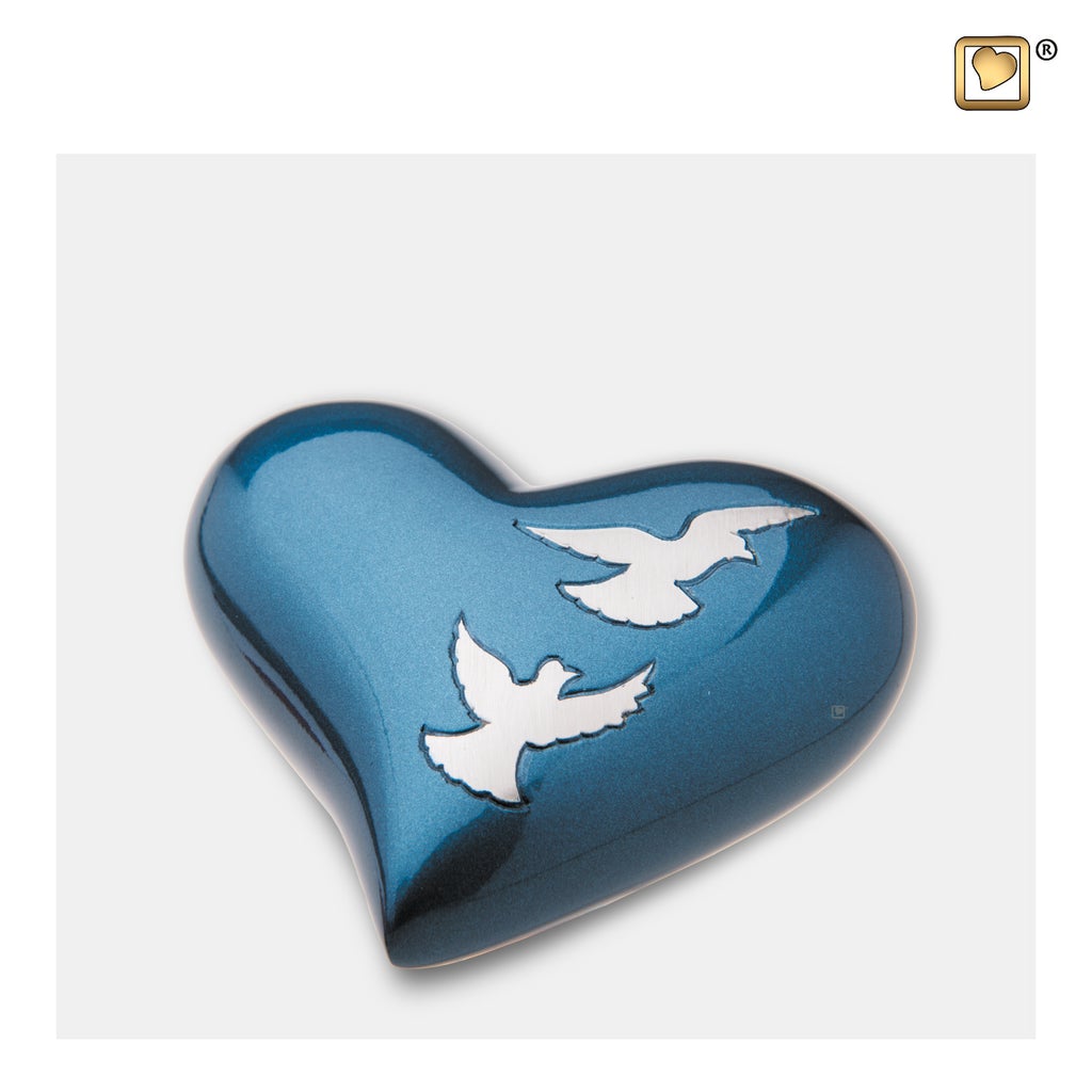 Divine Flying Doves (Keepsake Heart) Urn