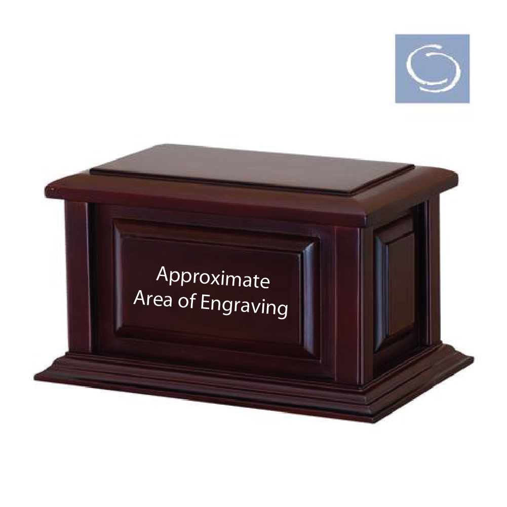 Federal Cherry Urn with engraving