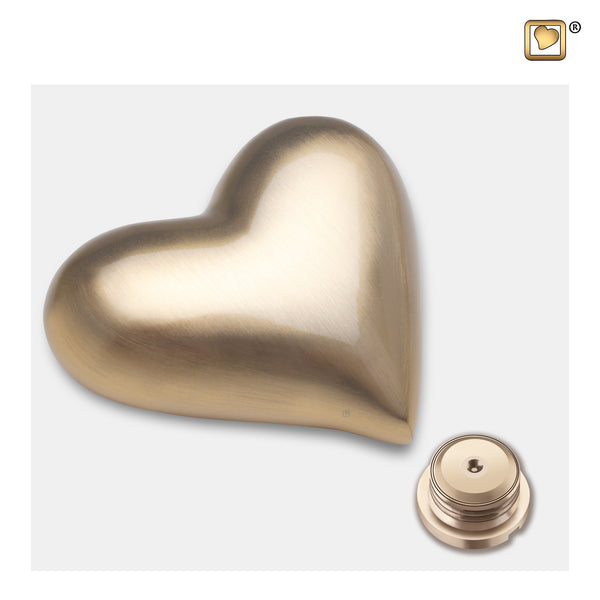 Brushed Gold (Keepsake Heart) Urn