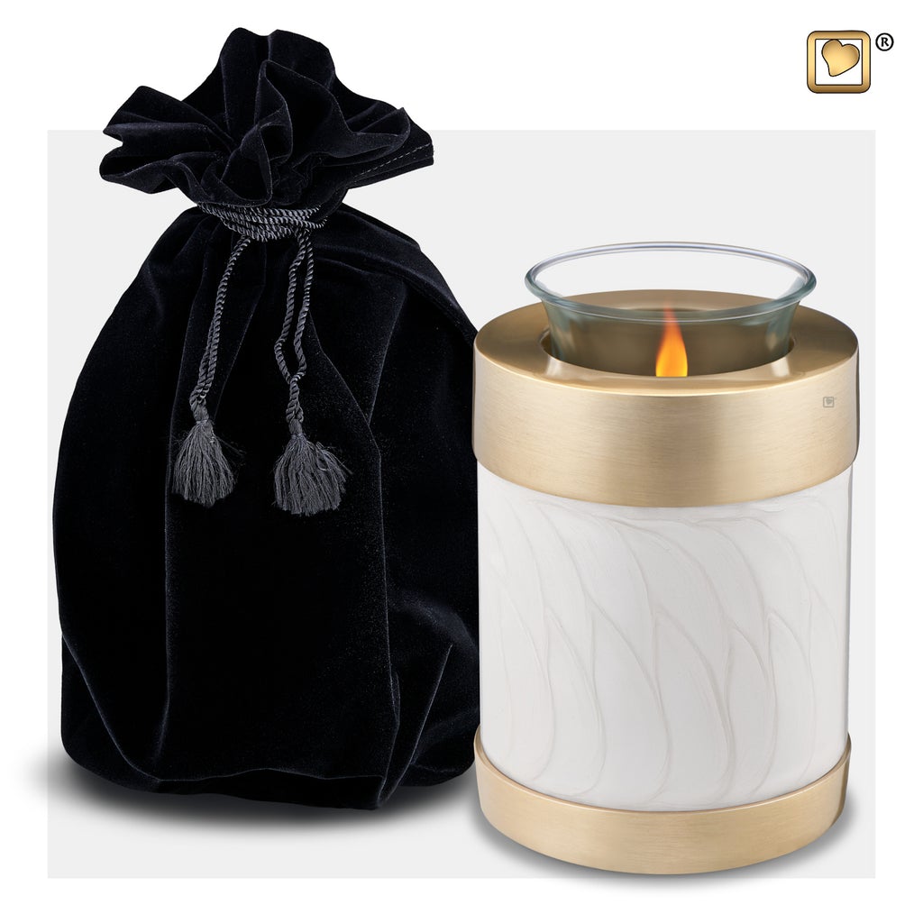 Pearl Tealight Urn and bag