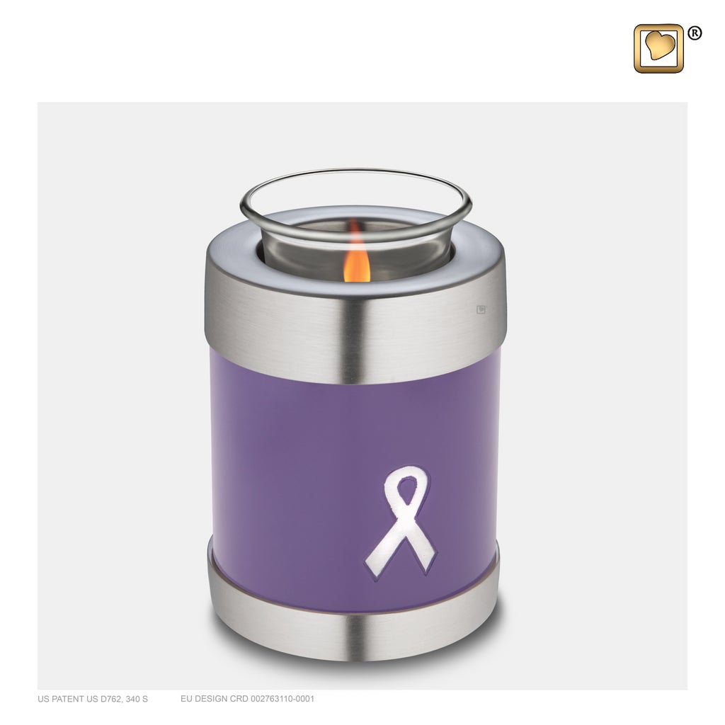 Awareness Purple Tealight Urn