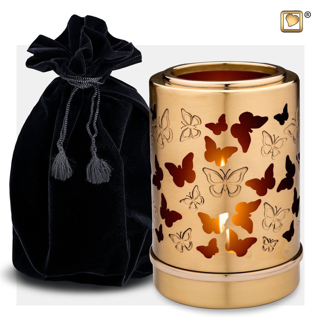 Reflections of Life™ (Butterfly) Tealight Urn and bag